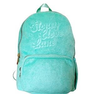 NEW STONEY CLOVER LANE X TARGET Terry Cloth Embossed Backpack in Light Green